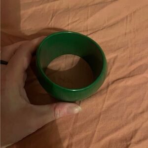 Large Green Bangle Bracelet.